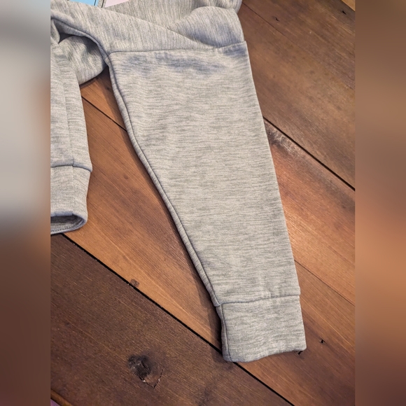 Adidas Hoodie Youth Girls Kids 4T‎ Light Gray Pink & Blue Logo - Picture 7 of 14